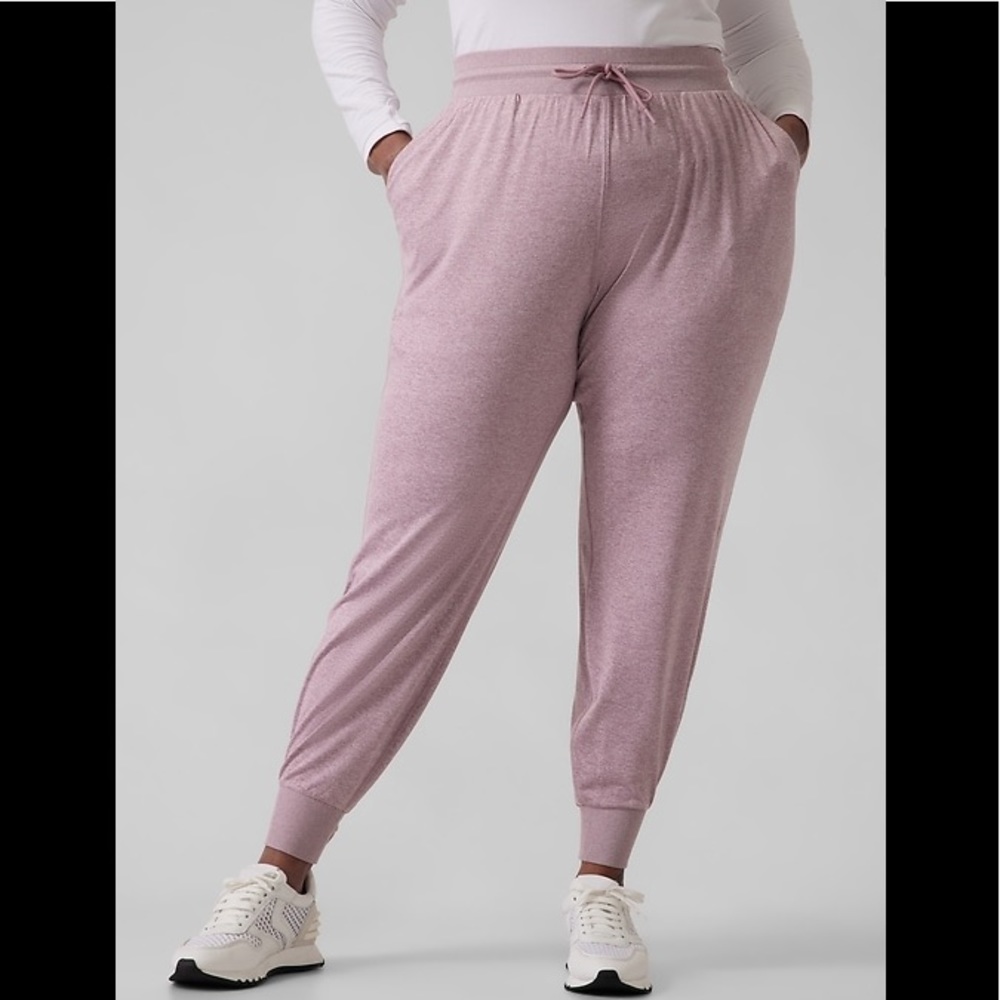ATHLETA UPTEMPO JOGGER FLORA MAUVE/VELVETY PINK SIZE 2X